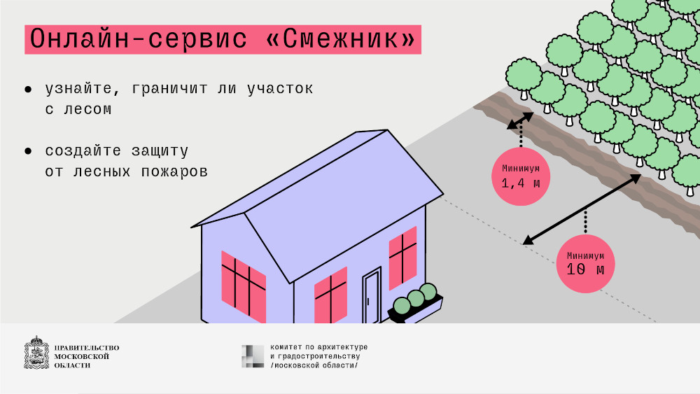 Узнать, граничит ли участок с лесом, и избежать лесных пожаров поможет онлайн-сервис «Смежник»